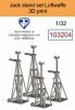 Omask 103204 Jack stand set Luftwaffe (3D print) 1/32
